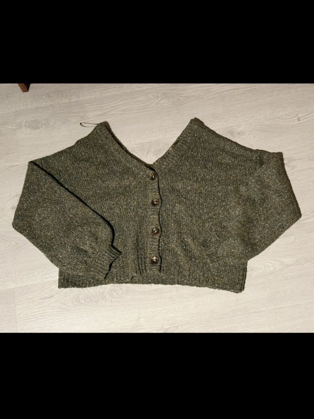 Off-Shoulder Oversized Cardigan
